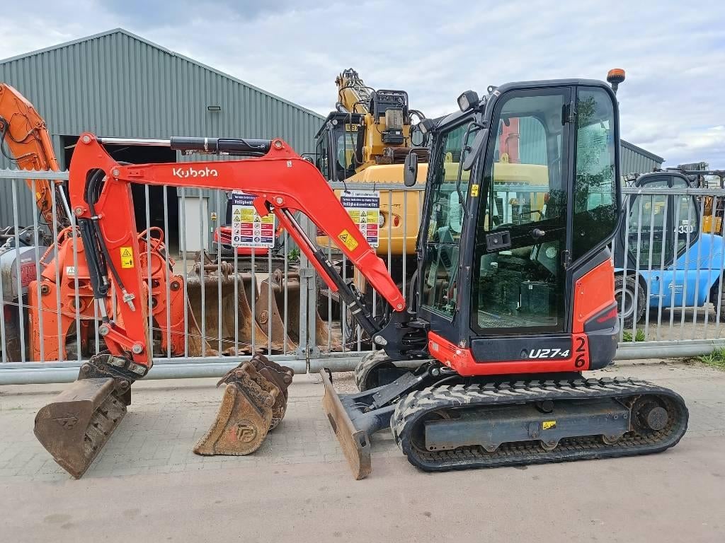 Kubota U 27-4 minigraver mini excavator 2,7 ton ce bagger, Zakelijke goederen, Machines en Bouw | Kranen en Graafmachines, Graafmachine