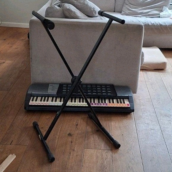 Verstelbare keyboardstandaard van Ypma, Muziek en Instrumenten, Ophalen, Gebruikt, Instrumentstandaard, Keyboard of Synthesizer
