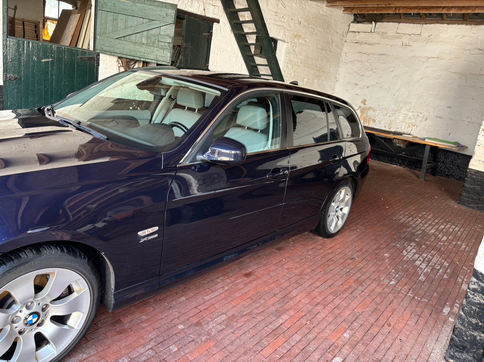 BMW 3-Serie 3.0 I 325 Xdrive Touring 2008 Blauw, Auto's, BMW, 13 km/l, Euro 5, Blauw, Stoelverwarming