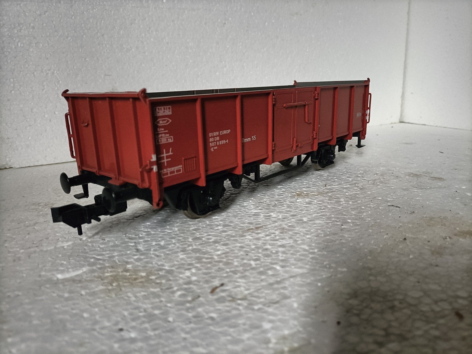 Märklin Spoor 1 - Open Goederenwagen Omm 55 DB, Ophalen, Wisselstroom, Gebruikt, Wagon