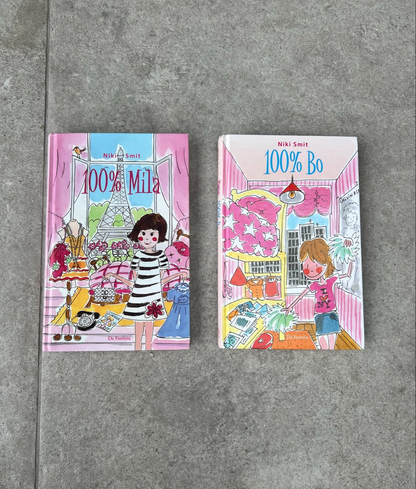 Niki Smit 100% Mila & 100% Bo - Jeugdboeken Set, Ophalen of Verzenden, Gelezen, Fictie algemeen