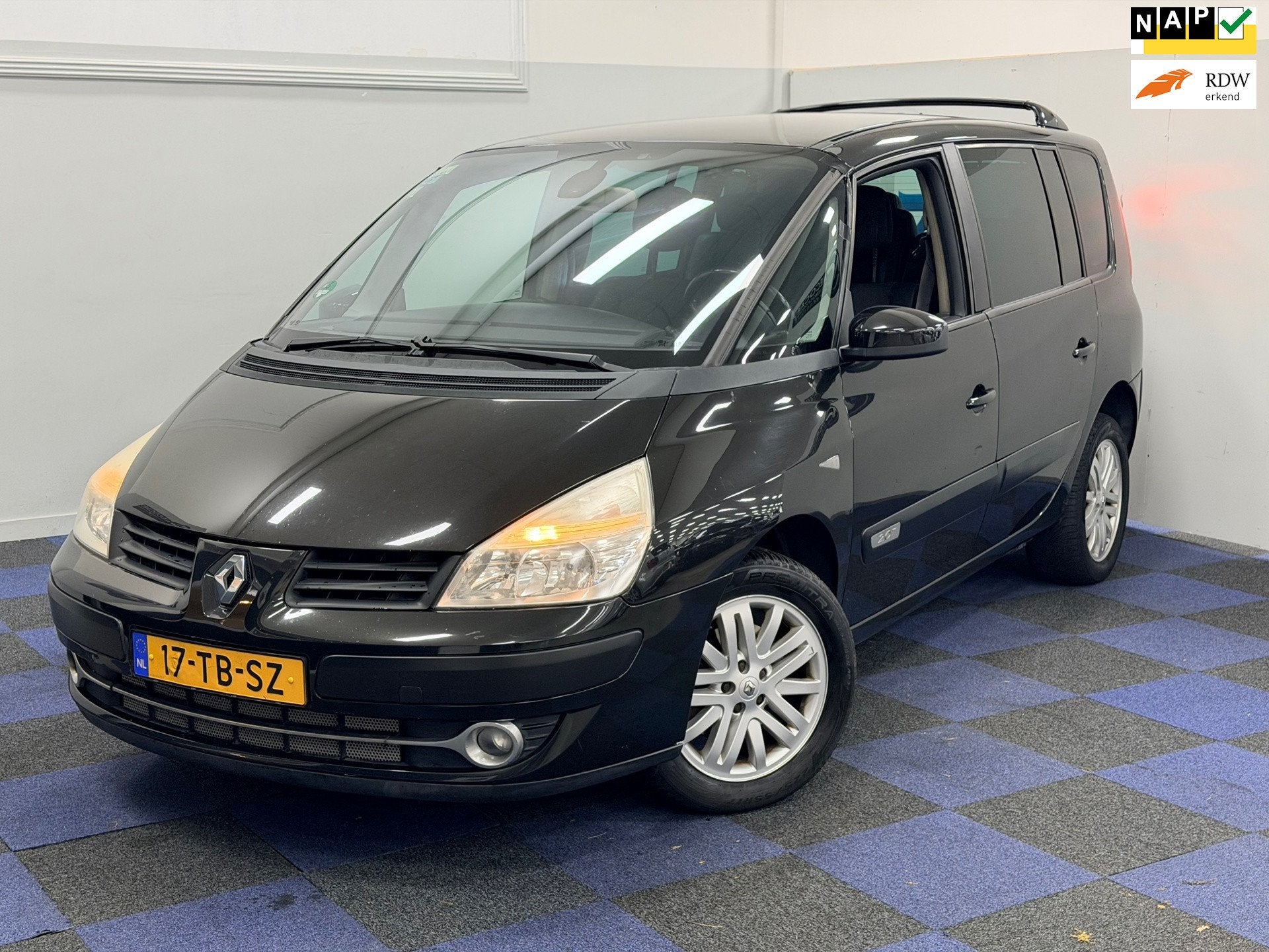 Renault Espace 2.0T Privilège / 7 ZITTER / COMPLEET ONDERHO, Auto's, Gebruikt, 4 cilinders, 2000 kg, Zwart