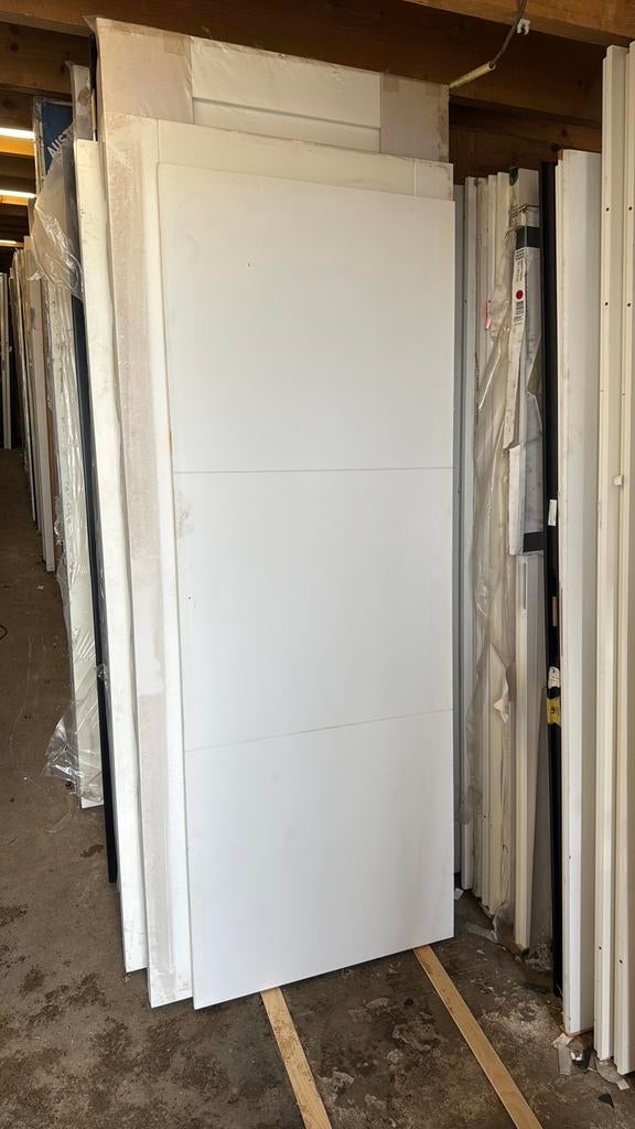 Opdek deur 73x201.5 cm freeslijnen rechtshangend nr 404, Ophalen, 80 tot 100 cm, Binnendeur, Nieuw