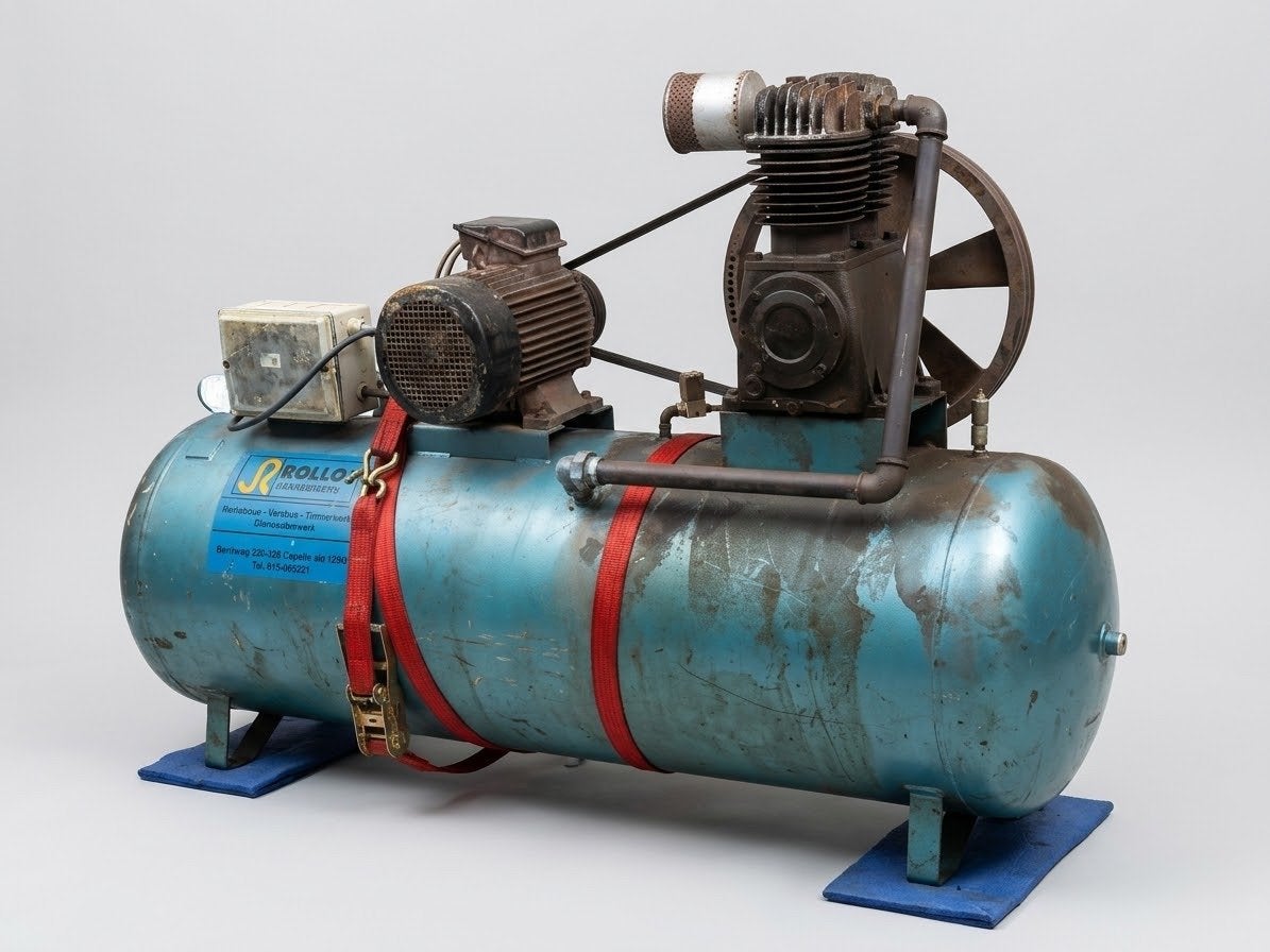 Prof. 400L Compressor Krachtstroom (400V) – Stil & Sterk, Doe-het-zelf en Verbouw, Ophalen of Verzenden, Geluidgedempt, Gebruikt