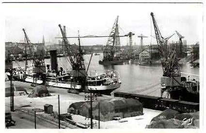 Scheepvaart-haven, Ophalen of Verzenden, Gebruikt, Kaart, Foto of Prent