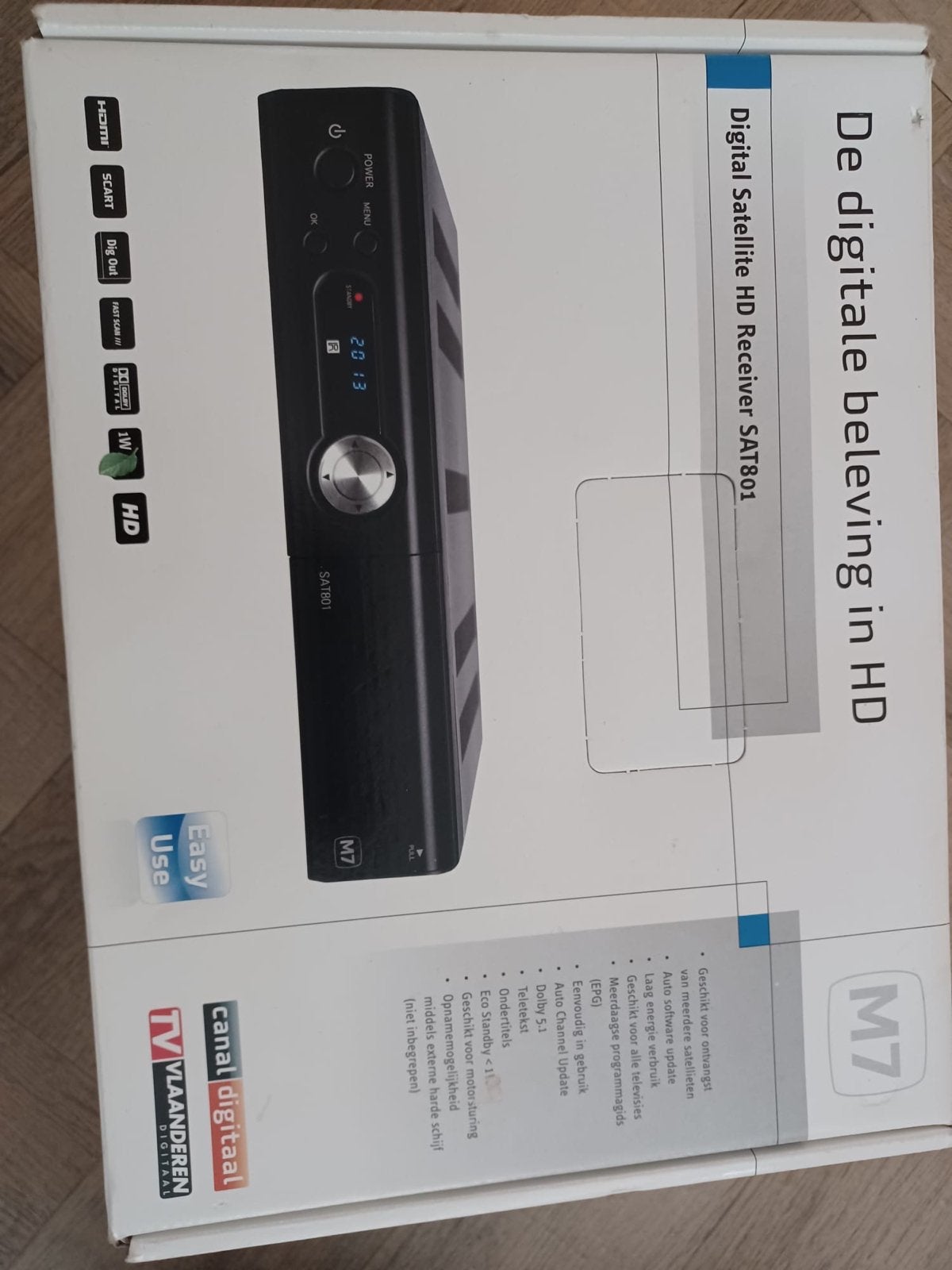 M7 SAT801 Digitale Satelliet HD Ontvanger, Ophalen, Gebruikt, Decoder