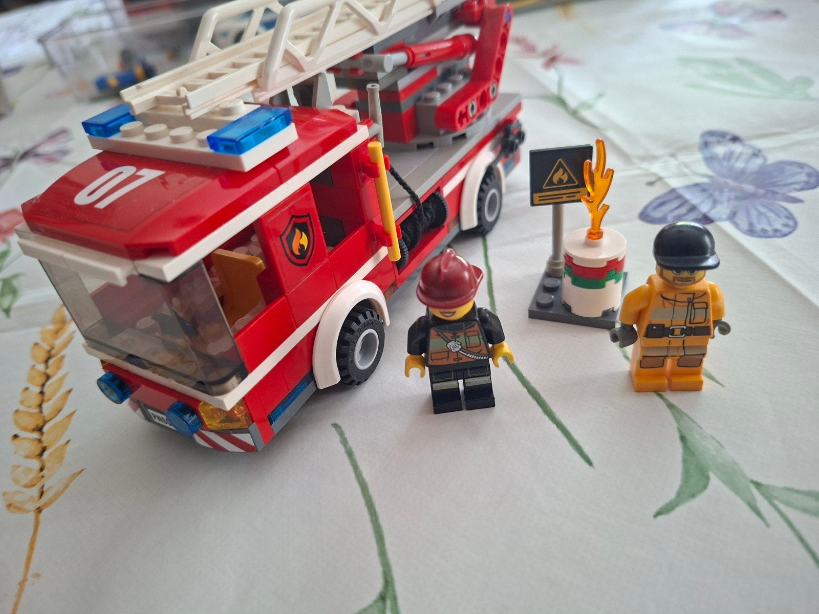 lego brandweerwagen set 60107, Ophalen of Verzenden, Gebruikt