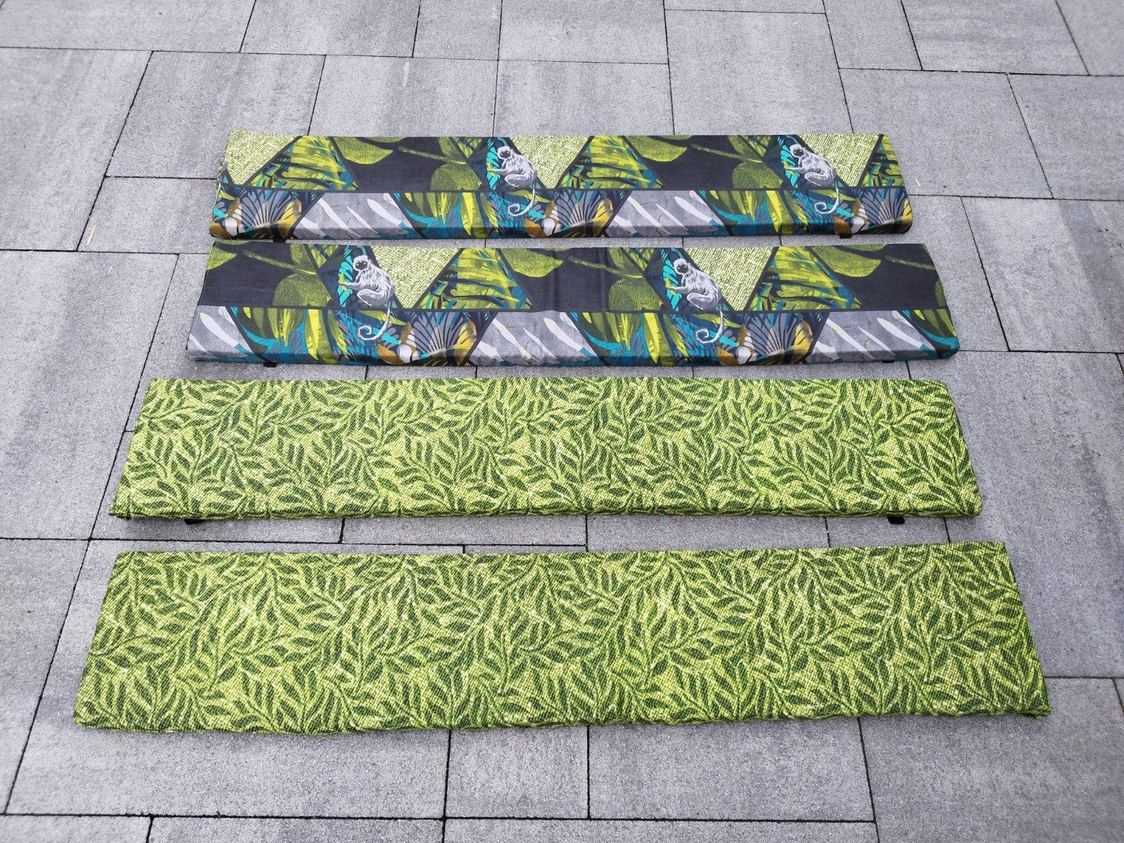 4 bankkussens 140x25 cm, Ophalen of Verzenden