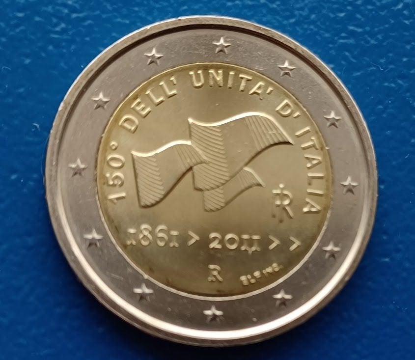 Italië 2 Euro "Italiaanse Eenheid" - 2011, Verzenden, Italië, 2 euro