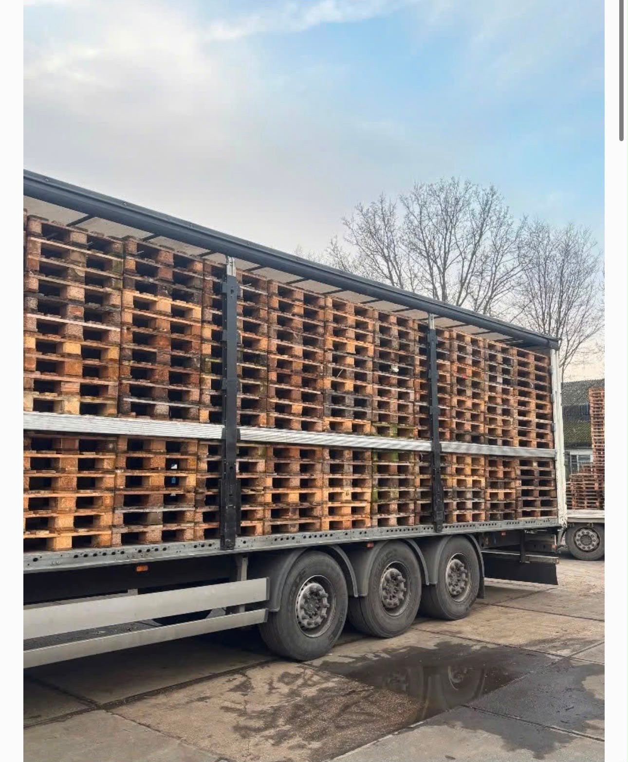 gebruikte europallets te koop gevraagd, Doe-het-zelf en Verbouw, Hout en Planken, Gebruikt, Ophalen of Verzenden, 50 mm of meer