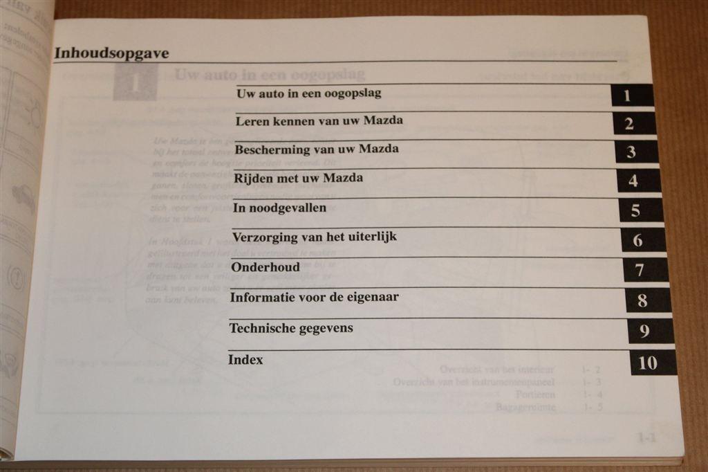 Mazda 323 — Instructieboekje 1996, Ophalen of Verzenden