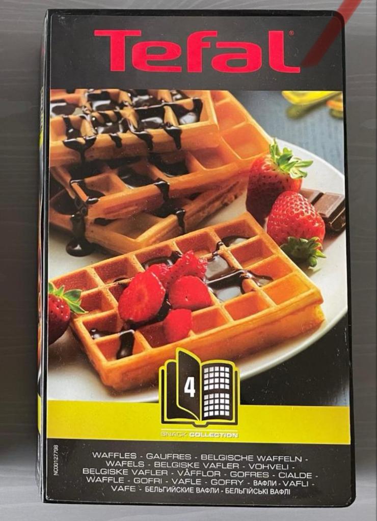 Tefal Snack Collection Wafel platen, Ophalen of Verzenden, Uitneembare platen, Zo goed als nieuw