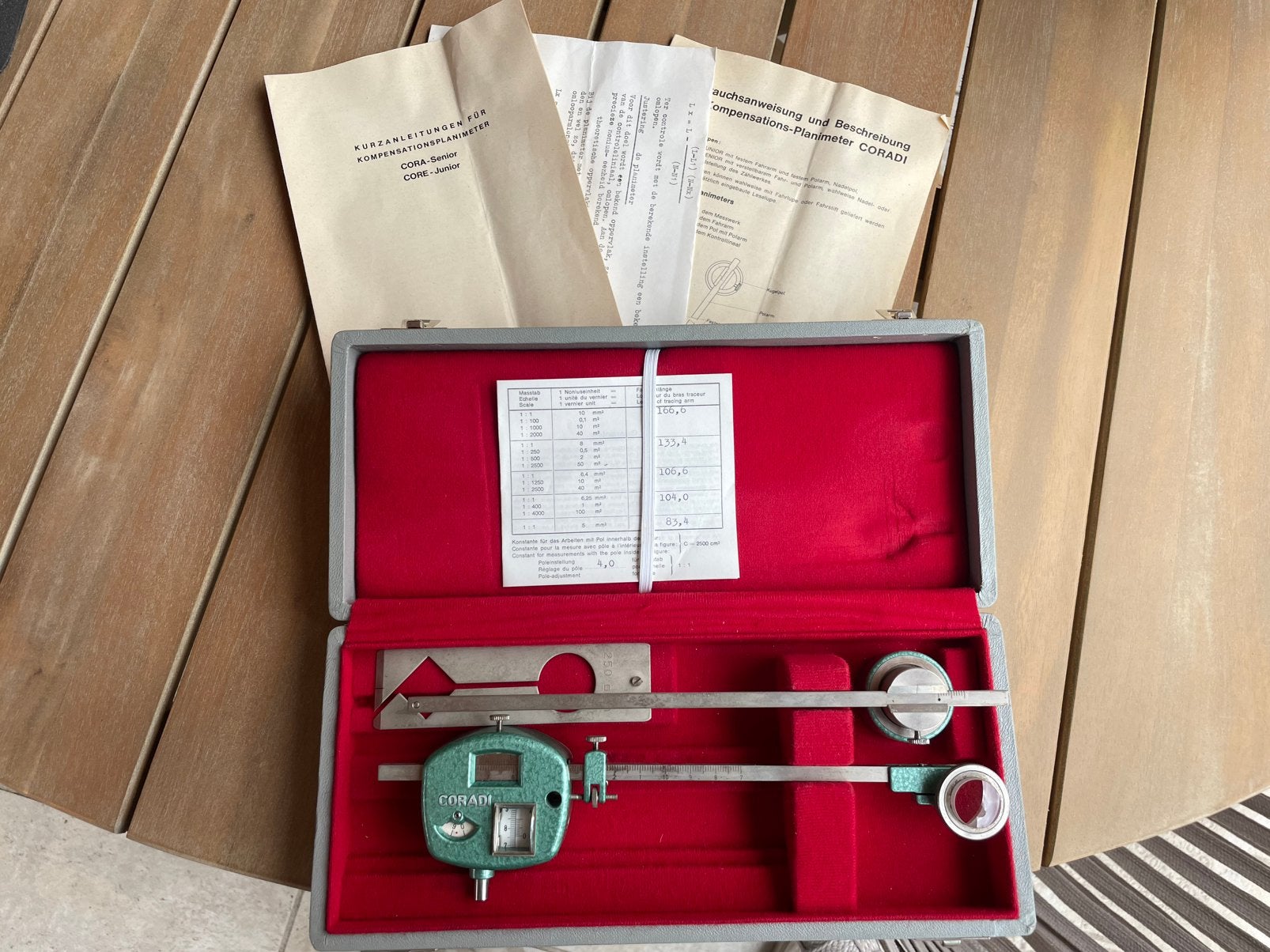 coradi planimeter, Ophalen of Verzenden, Zo goed als nieuw