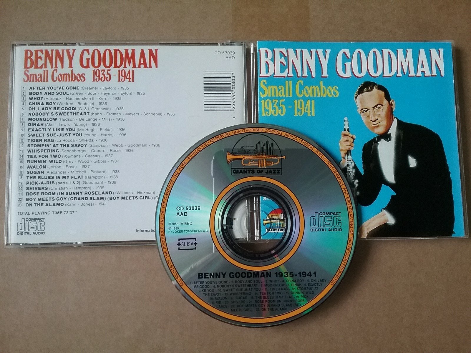 Benny Goodman - Small combos (1935-1941), Ophalen of Verzenden, Zo goed als nieuw, Jazz