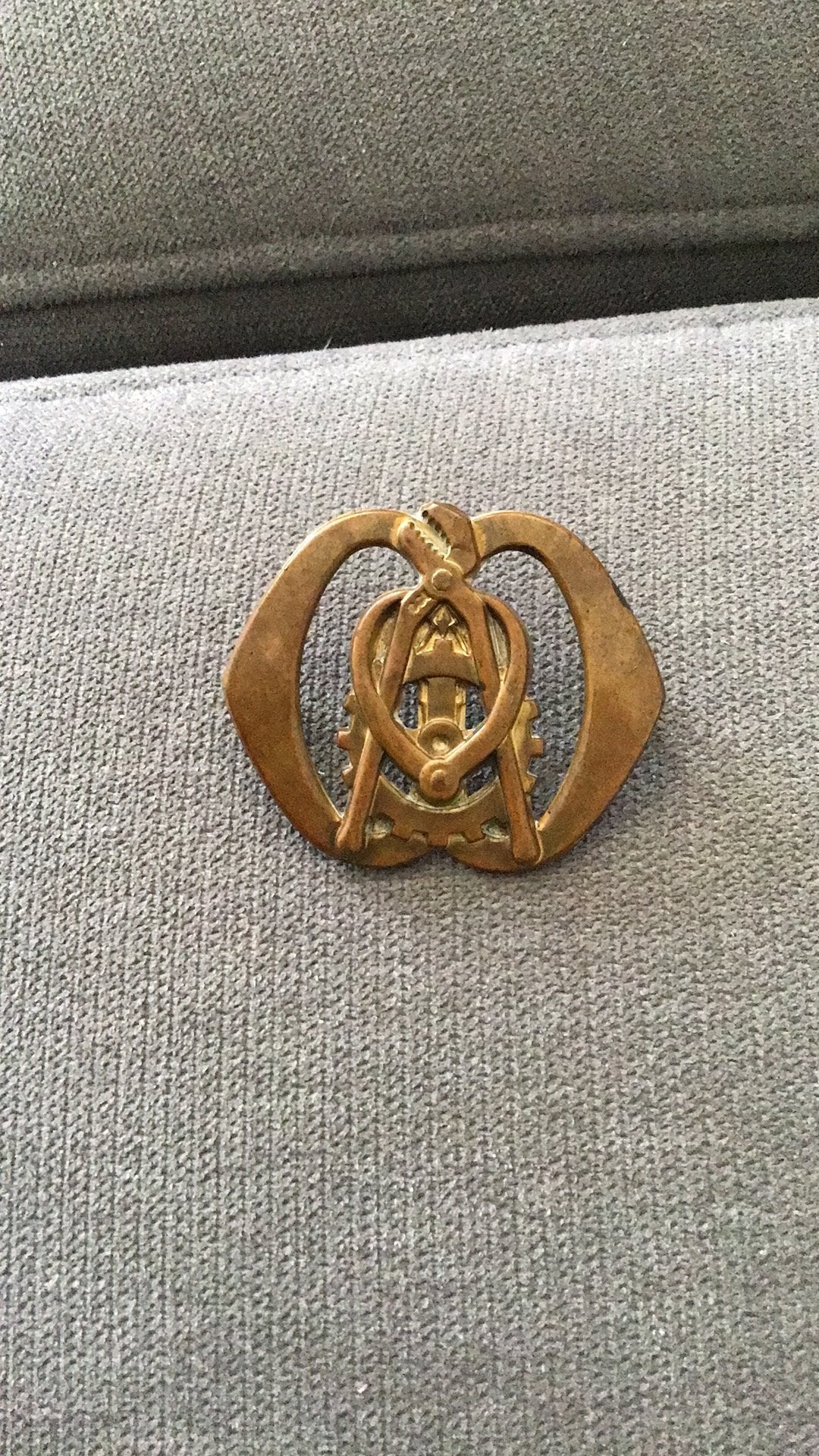 Baretembleem TD, Verzamelen, Ophalen of Verzenden, Landmacht, Nederland, Lintje, Medaille of Wings