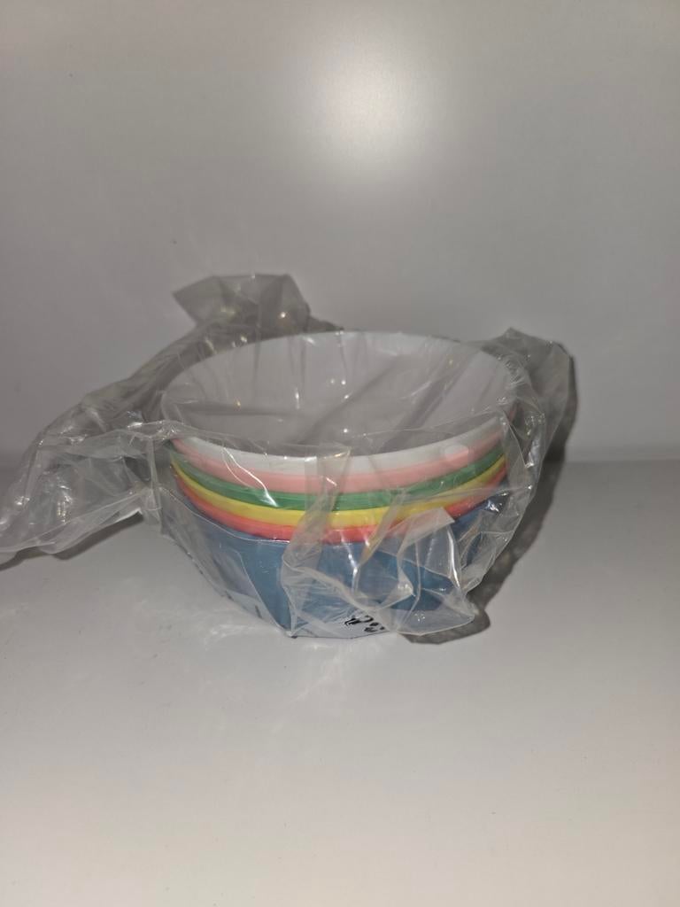 Nieuwe kleurrijke bakjes set, Overige materialen, Nieuw, Ophalen of Verzenden, Kom(men)
