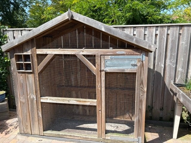 buiten volière, Dieren en Toebehoren, Vogels | Hokken en Kooien, Ophalen, Gebruikt, Hout, Volière