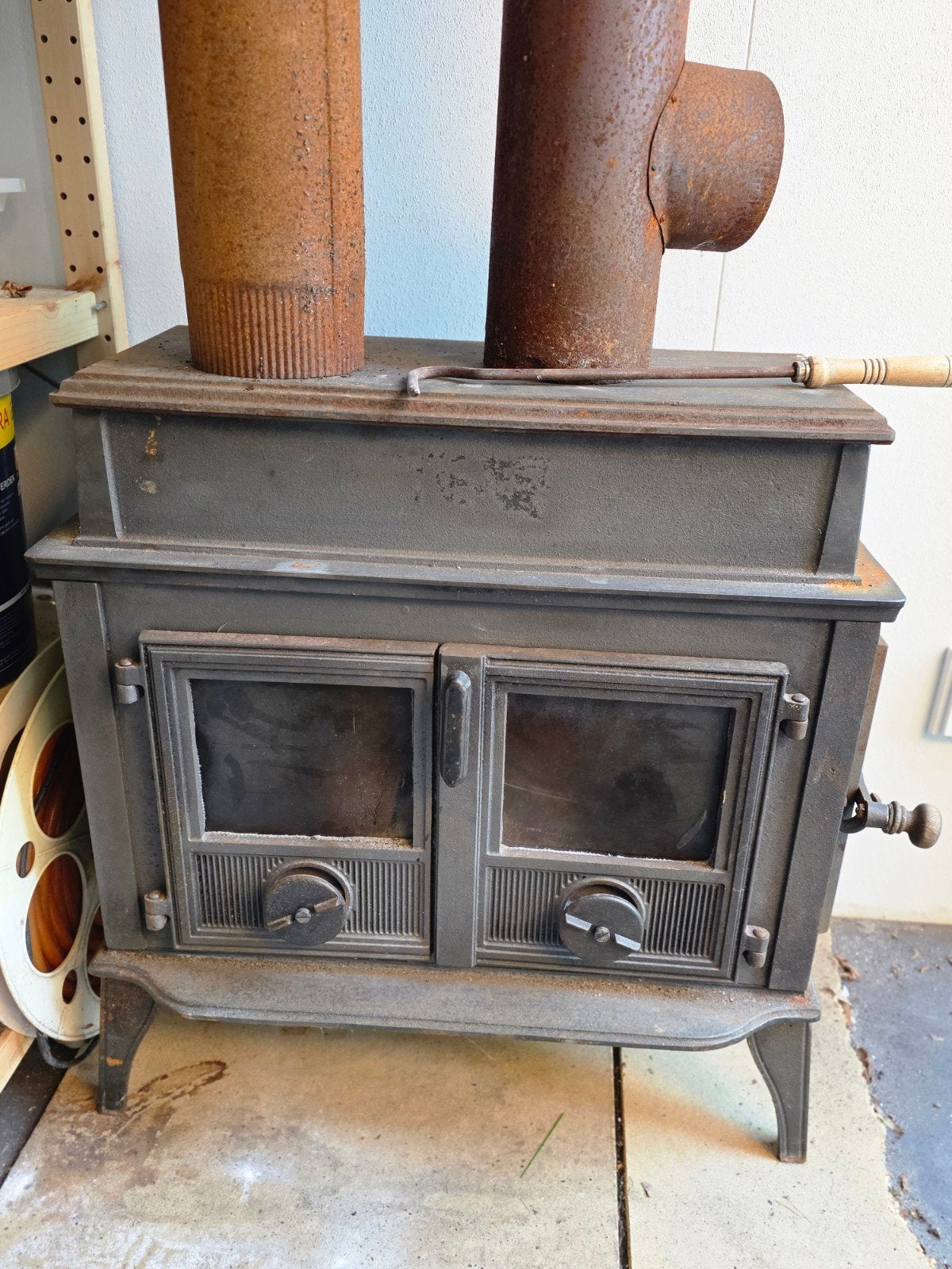 Mooie Vintage Houtkachel - Laxevaags No. 82, Huis en Inrichting, Kachels, Gebruikt, Vrijstaand, Houtkachel, Hout, Ophalen