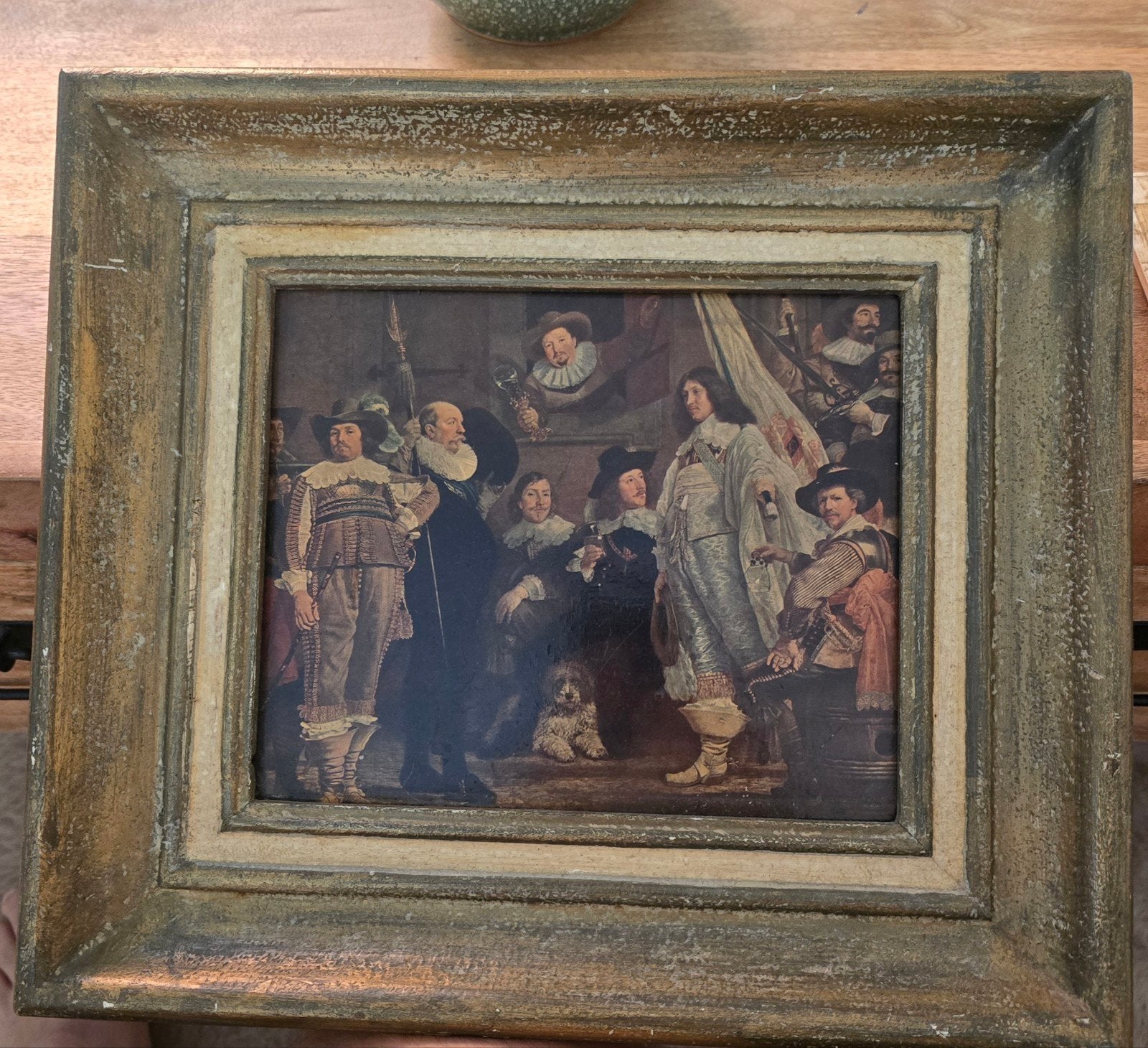 Klassiek schilderij: De Vaandeldrager van Rembrandt, Doek, Portret of Personen, Ophalen of Verzenden, Klassiek