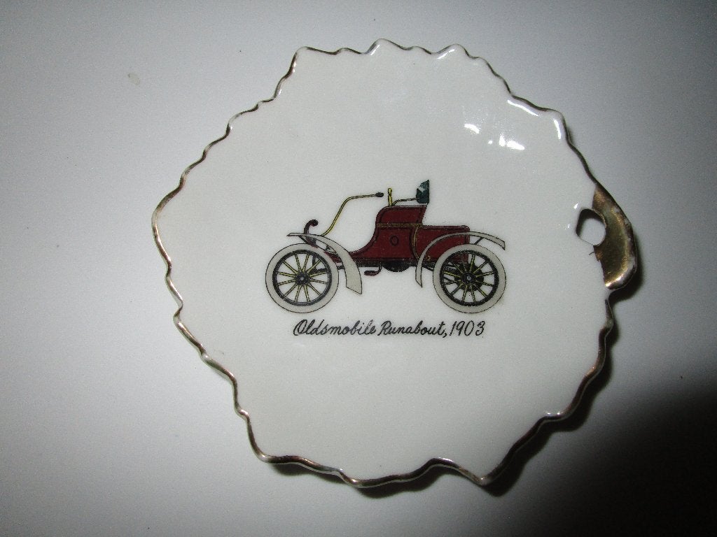 vintage '50/'60 porselein schaaltje Oldsmobile Runabout 1903, Ophalen of Verzenden, Overige typen