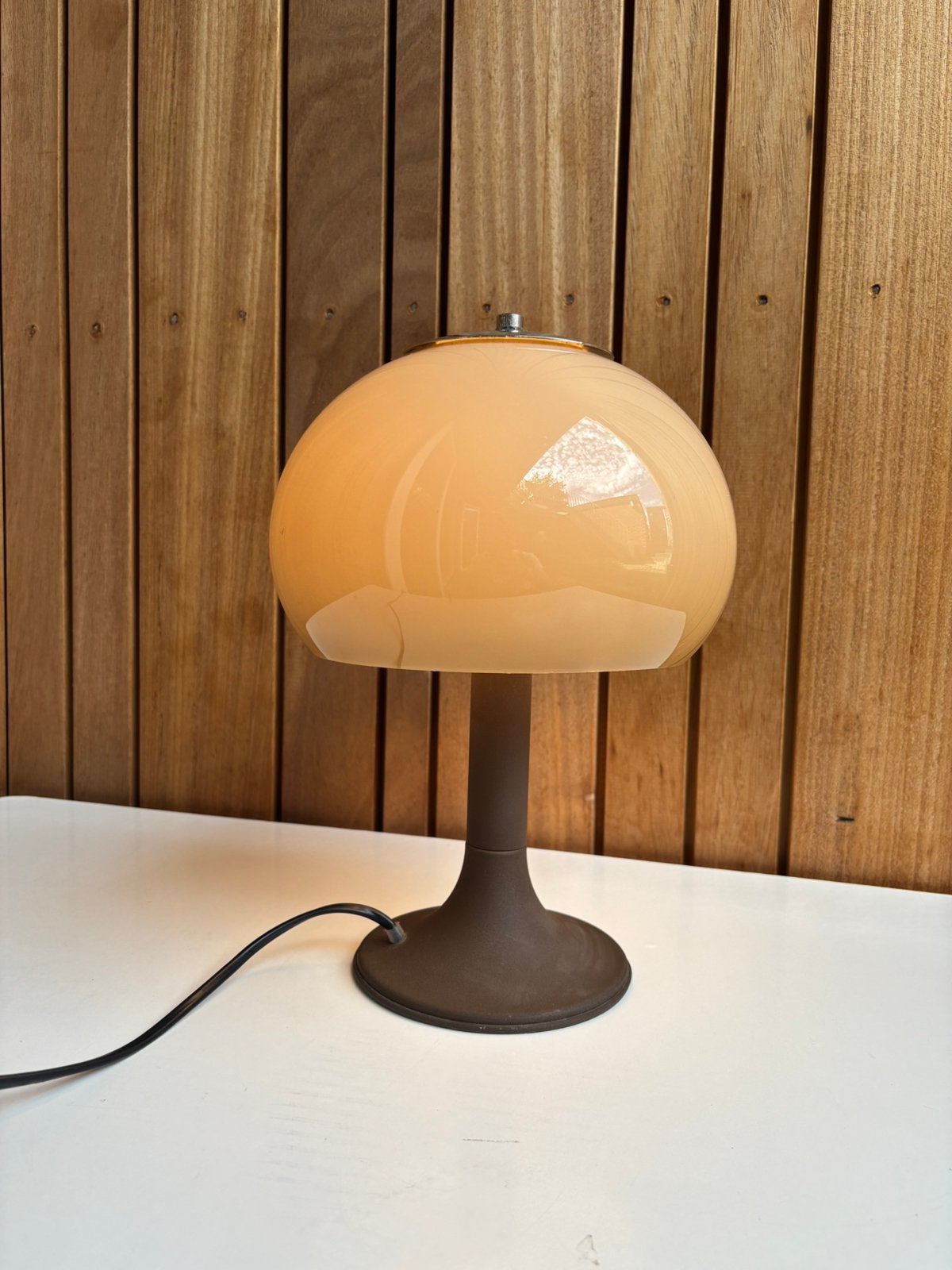 Vintage Dijkstra mushroom tafellamp jaren 70, Ophalen of Verzenden, Kunststof, Vintage
