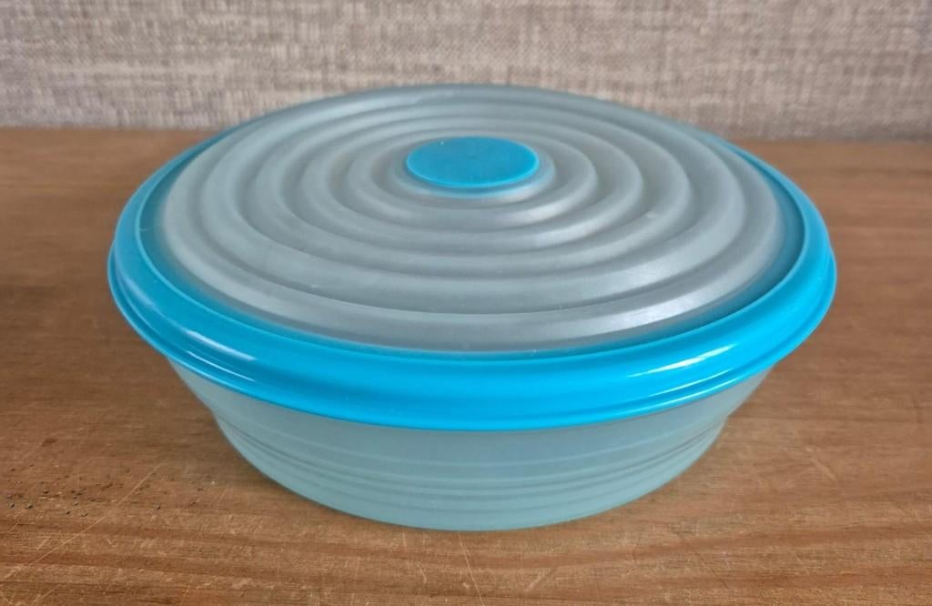 Tupperware Adapta bowl 1L Ø20cm Hoogte 6cm Blauw, Ophalen of Verzenden, Zo goed als nieuw, Blauw, Bak of Kom