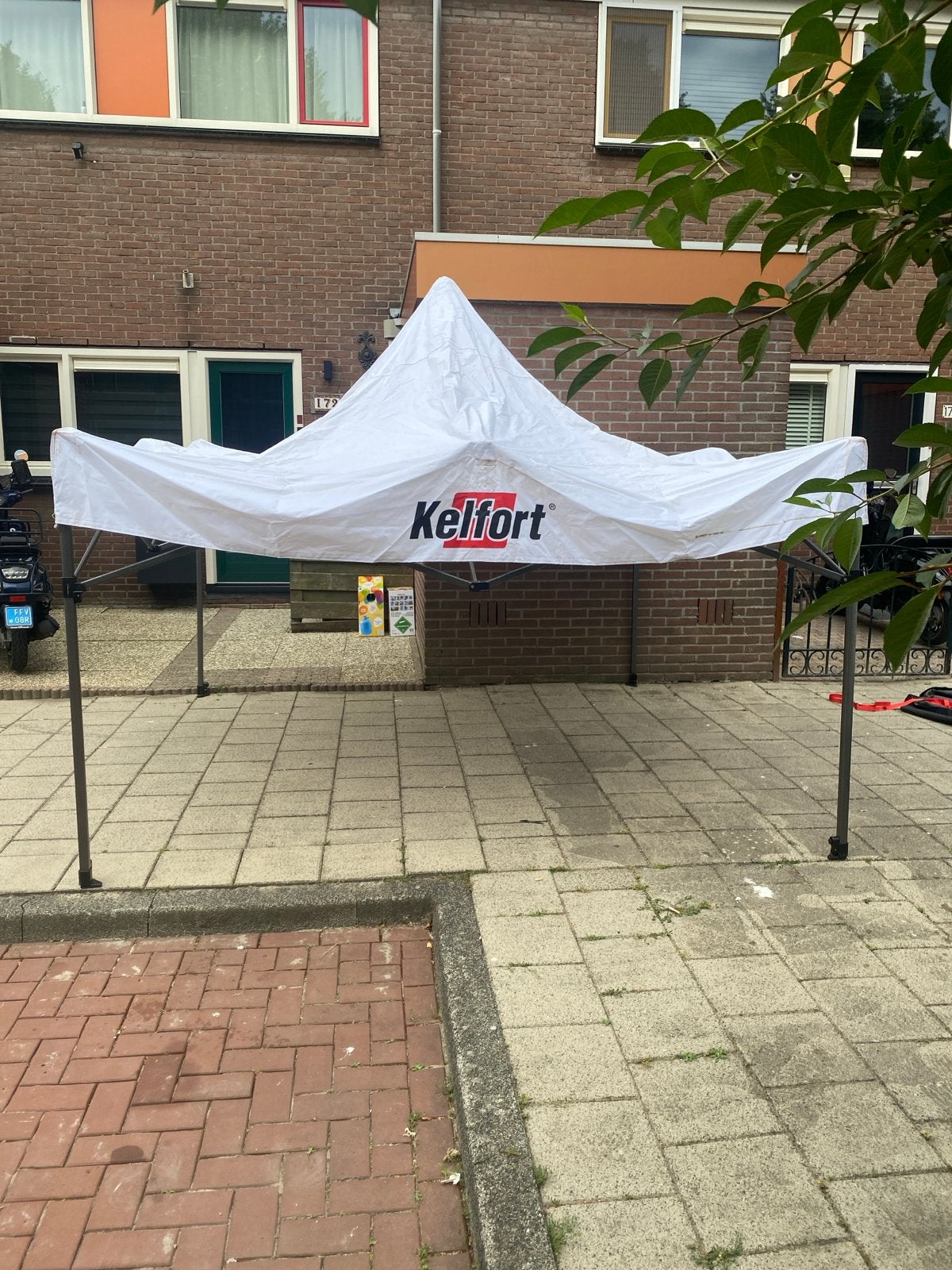 Kelfort Partytent - Wit, Opvouwbaar, Gebruikt, Opvouwbaar, Partytent, Minder dan 4 meter