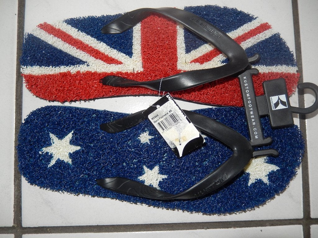 Teen slippers badslippers cool vet kustom Australië nieuw, Slippers, Blauw, Nieuw, Ophalen of Verzenden