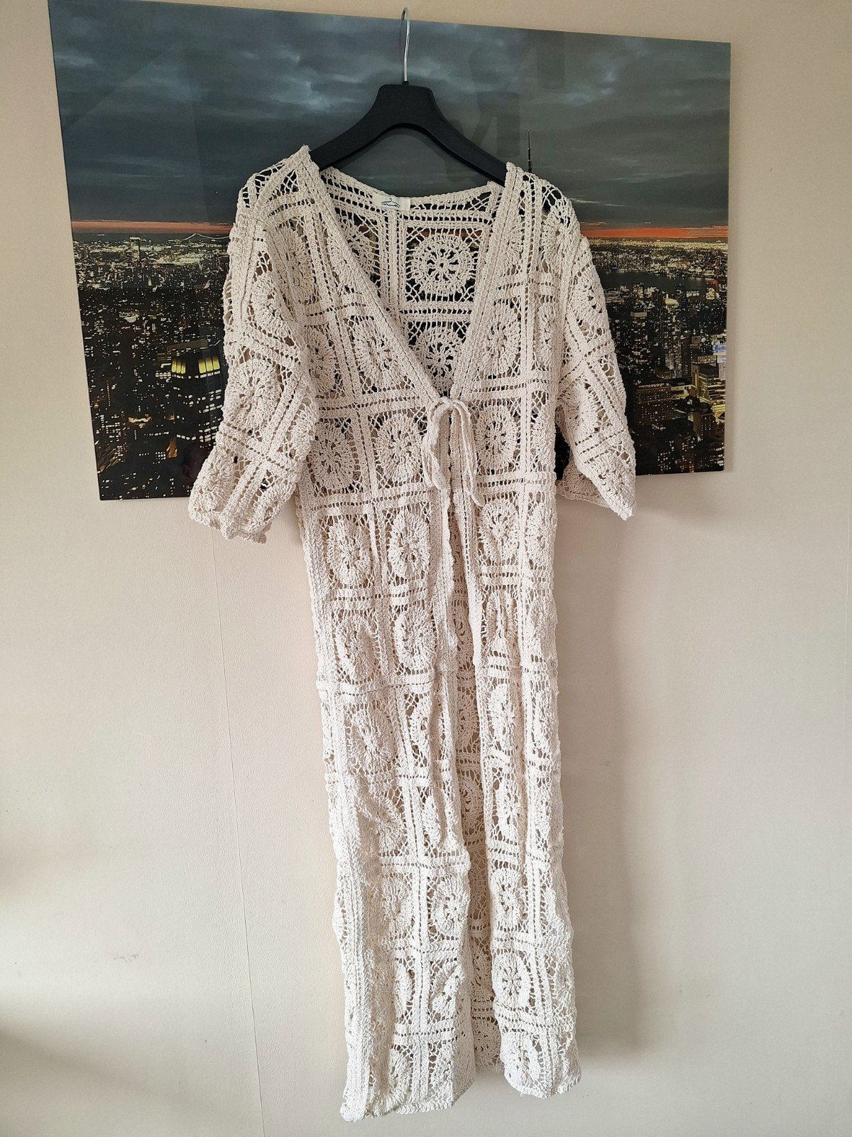Ibiza stijl jurk/vest, Kleding | Dames, Maat 38/40 (M), Beige, Nieuw, Ophalen of Verzenden