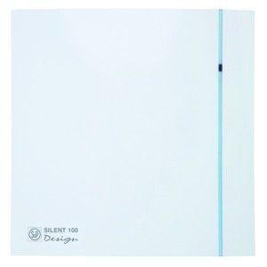 Silent Design 100CRZ badkamerventilator  85m³  wit +timer, Verzenden, Nieuw