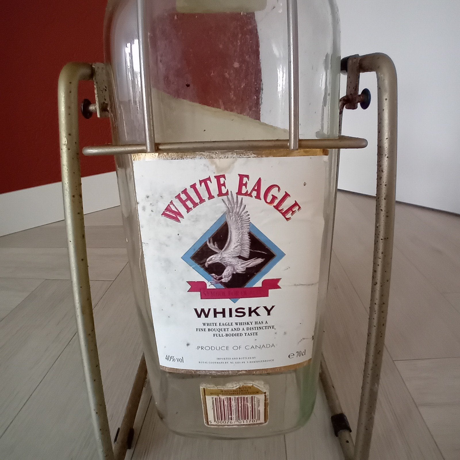 Vintage Whisky Fles met Schenkstandaard - Johnnie Walker, Ophalen