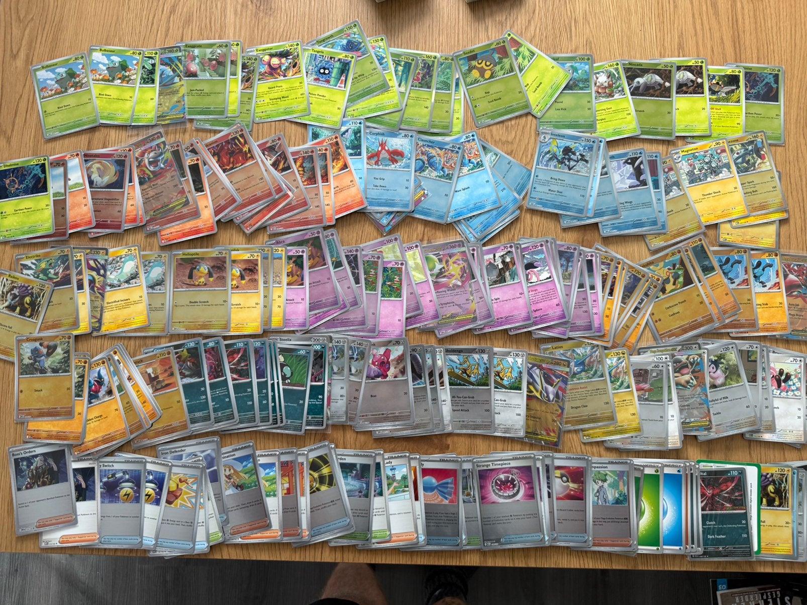 Bijna complete base set Mega evolutions, Ophalen of Verzenden, Zo goed als nieuw, Meerdere kaarten