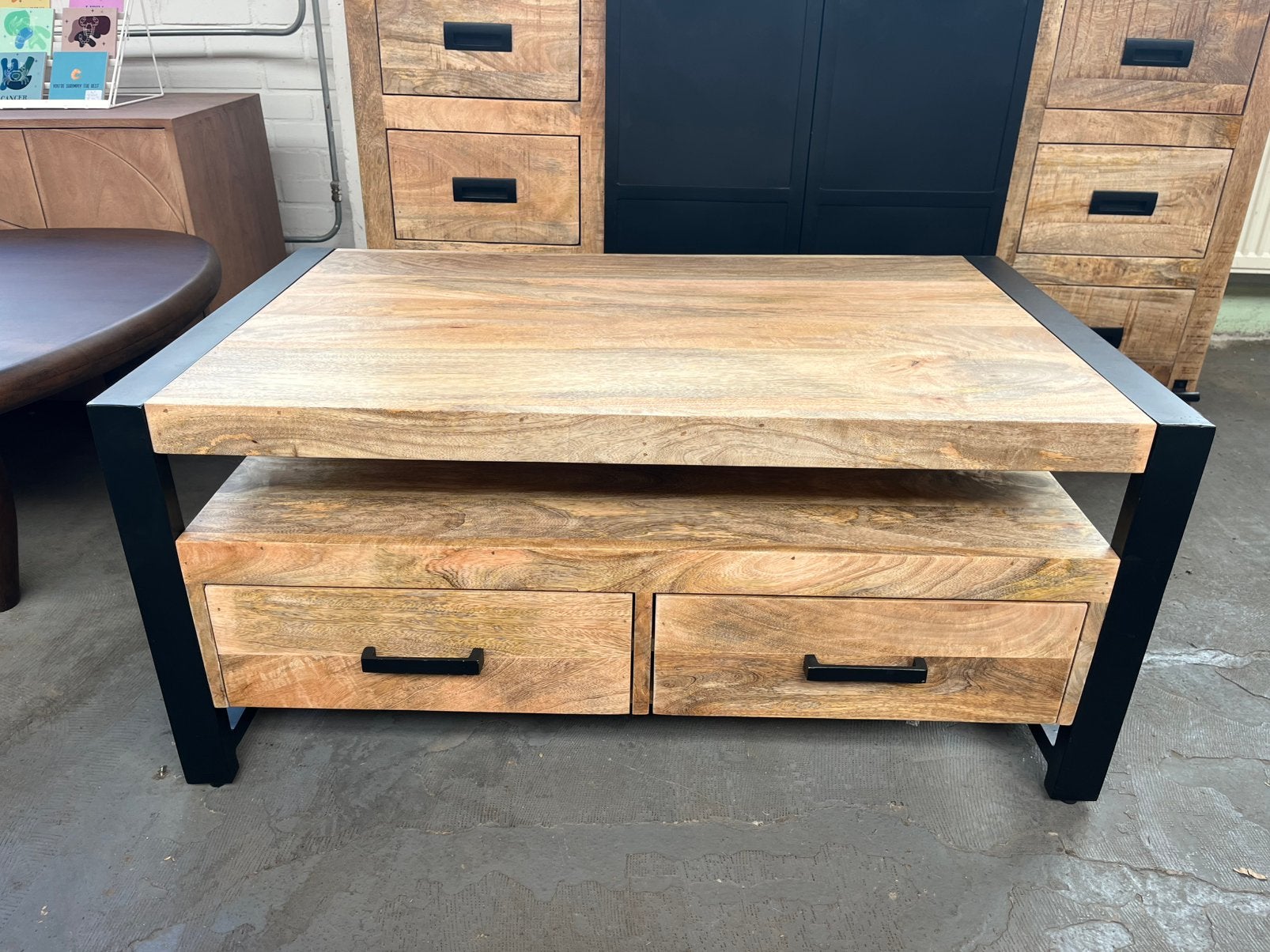 Magazijn leegverkoop salontafel Britt metaal zwart, Hout, Nieuw, Ophalen of Verzenden, Info@wkhome.nl