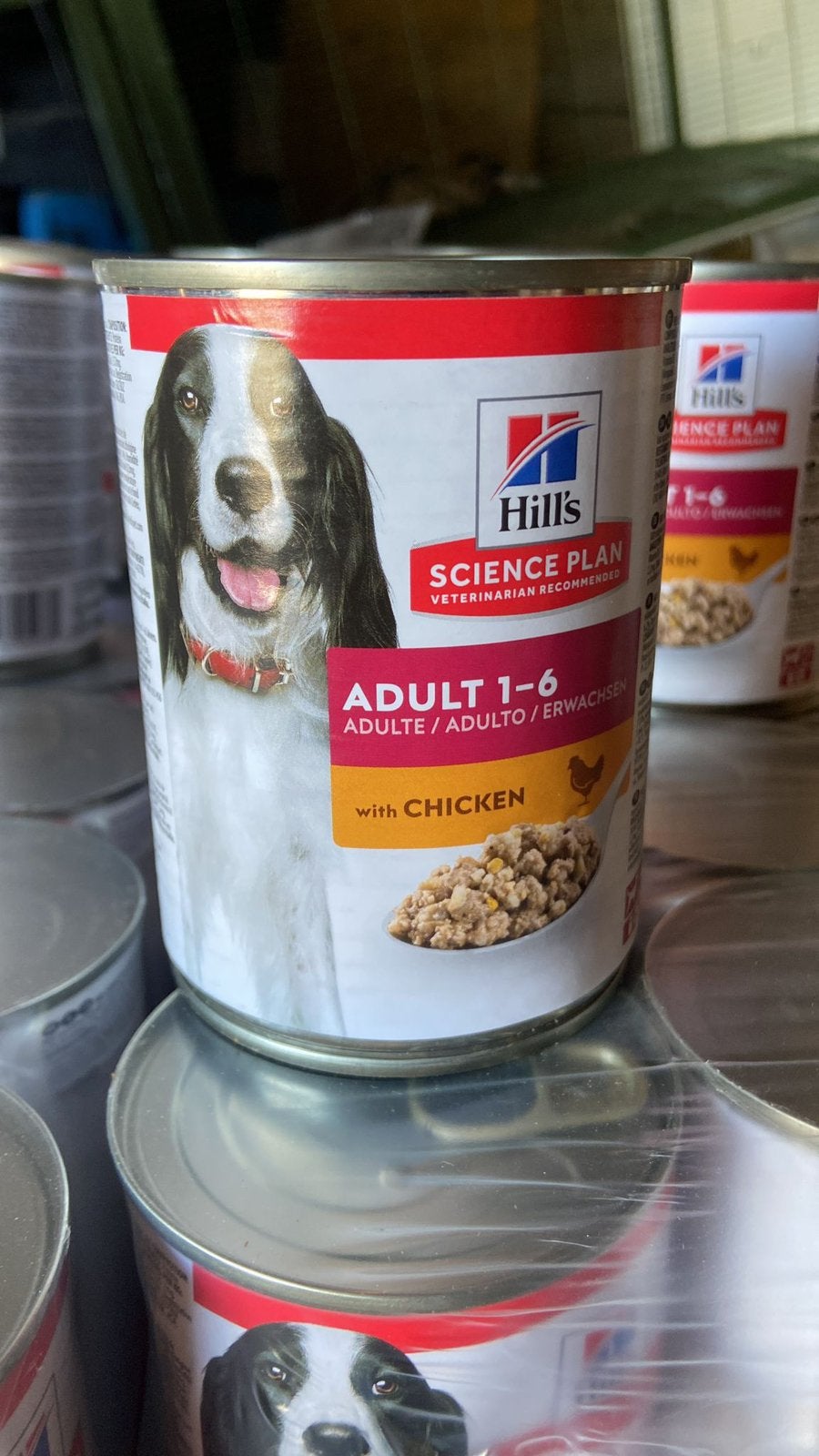 Hill’s adult kip hondenvoer(blik 370 gr)tray €10,00, Ophalen of Verzenden, Hond