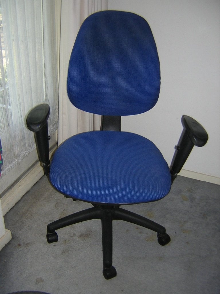 Burostoel / bureau stoel. Blauw., Ophalen, Gebruikt, Blauw, Bureaustoel