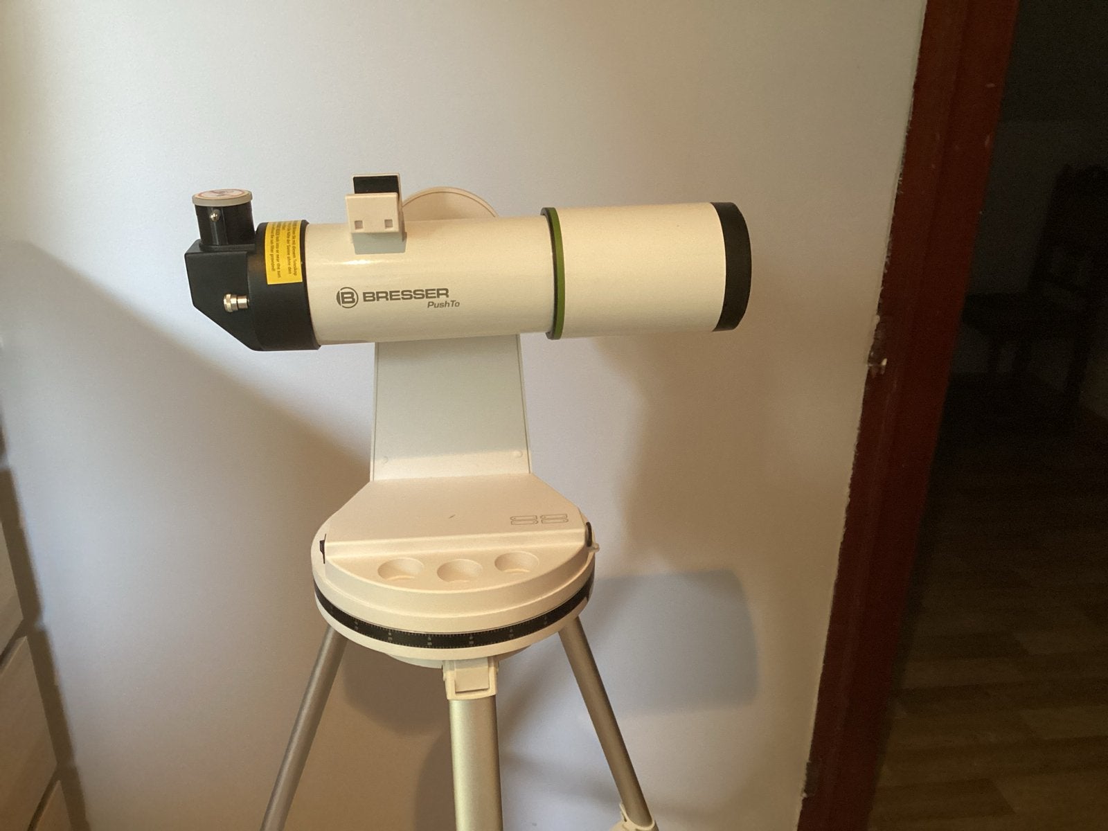Bresser PushTo AR-80/600 Smart Telescoop met accessoires, Lenzentelescoop (refractor), Met statief, Ophalen of Verzenden, Zo goed als nieuw