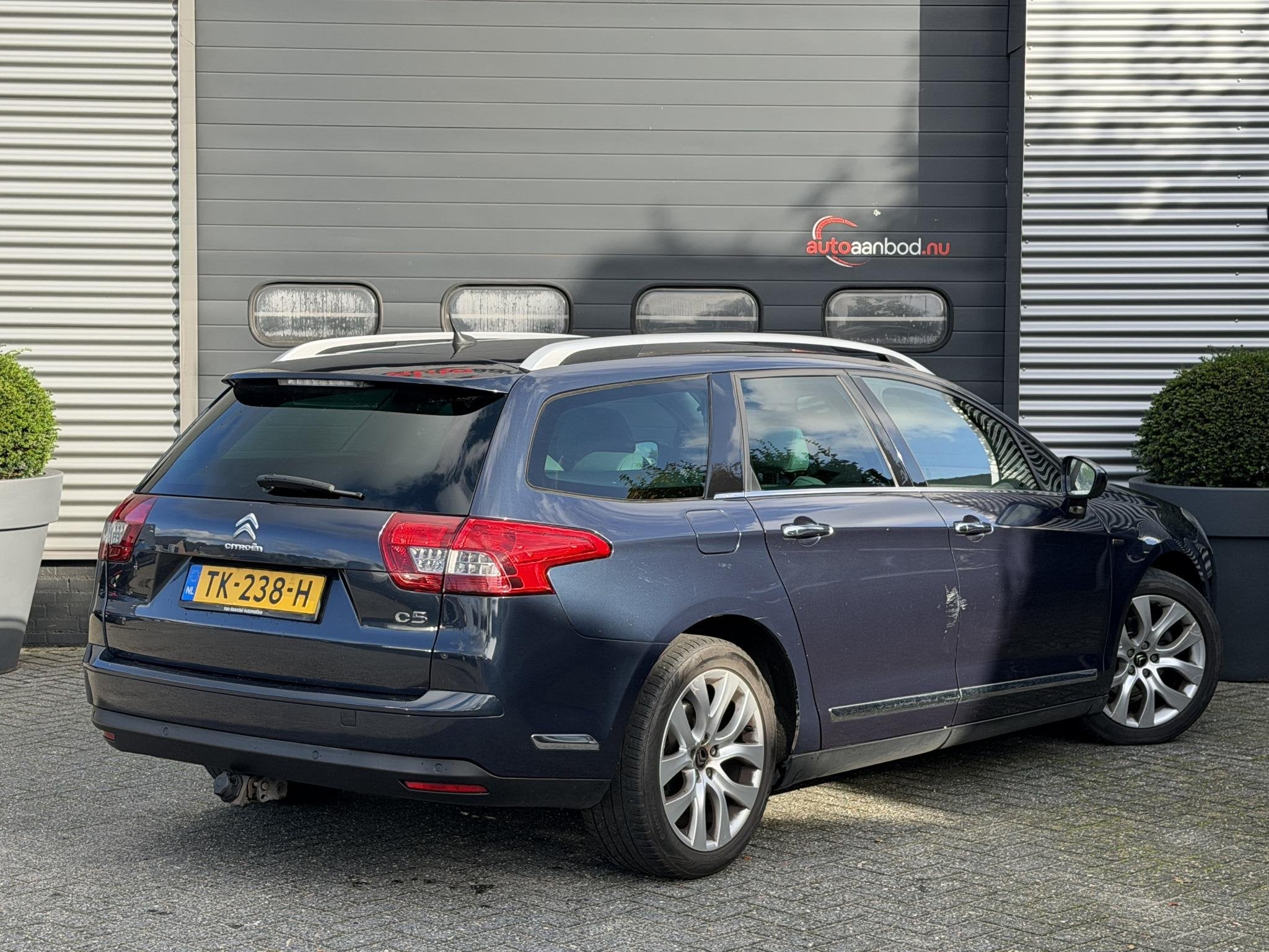 Citroen C5 Tourer 2.0 HDiF Exclusive | Lederen Bekleding | X, Auto's, Euro 5, 4 cilinders, Blauw, 163 pk