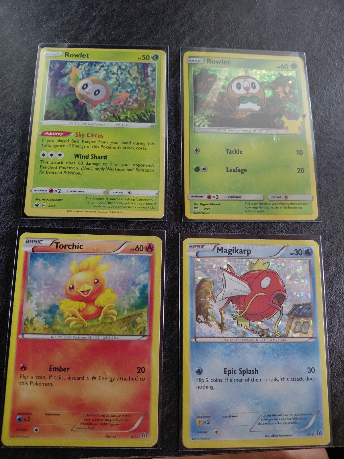 4 Pokemon Mcdonalda kaarten 2014 - 2022, Ophalen of Verzenden, Zo goed als nieuw, Losse kaart, Foil