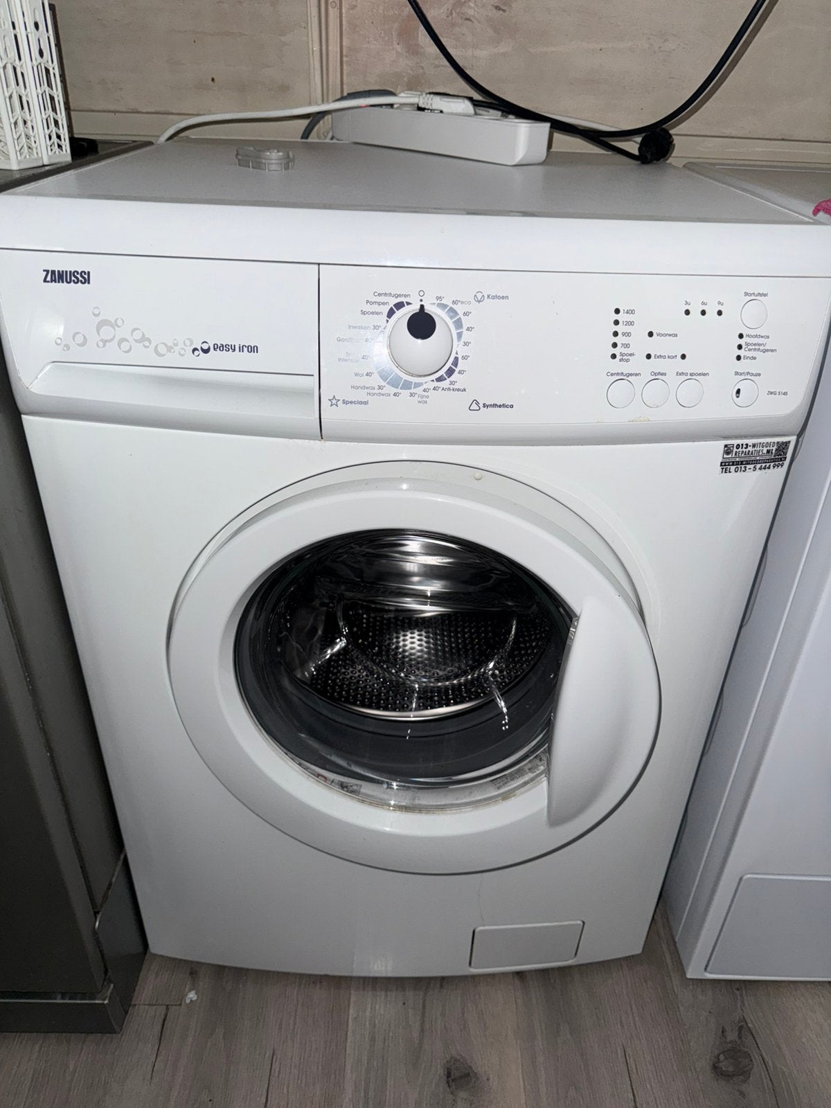 Washing machine zanussi zwg5145 6kg, Ophalen, Zo goed als nieuw, 1200 tot 1600 toeren, 85 tot 90 cm