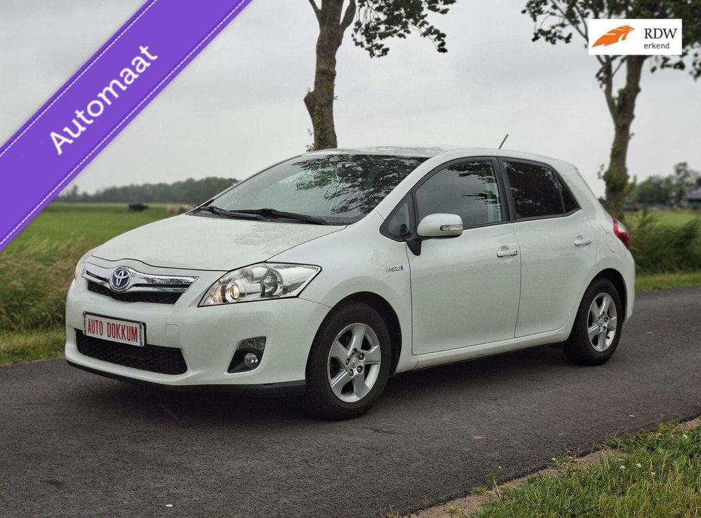 Toyota Auris 1.8 Full Hybrid Aspiration, Auto's, Stof, Gebruikt, 4 cilinders, Wit