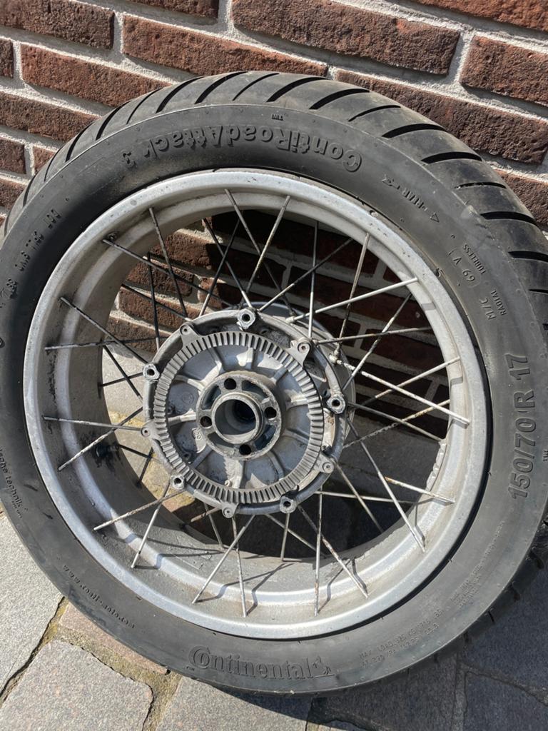Achterwiel met spaken BMW, Motoren, Onderdelen | BMW, Ophalen of Verzenden, Gebruikt