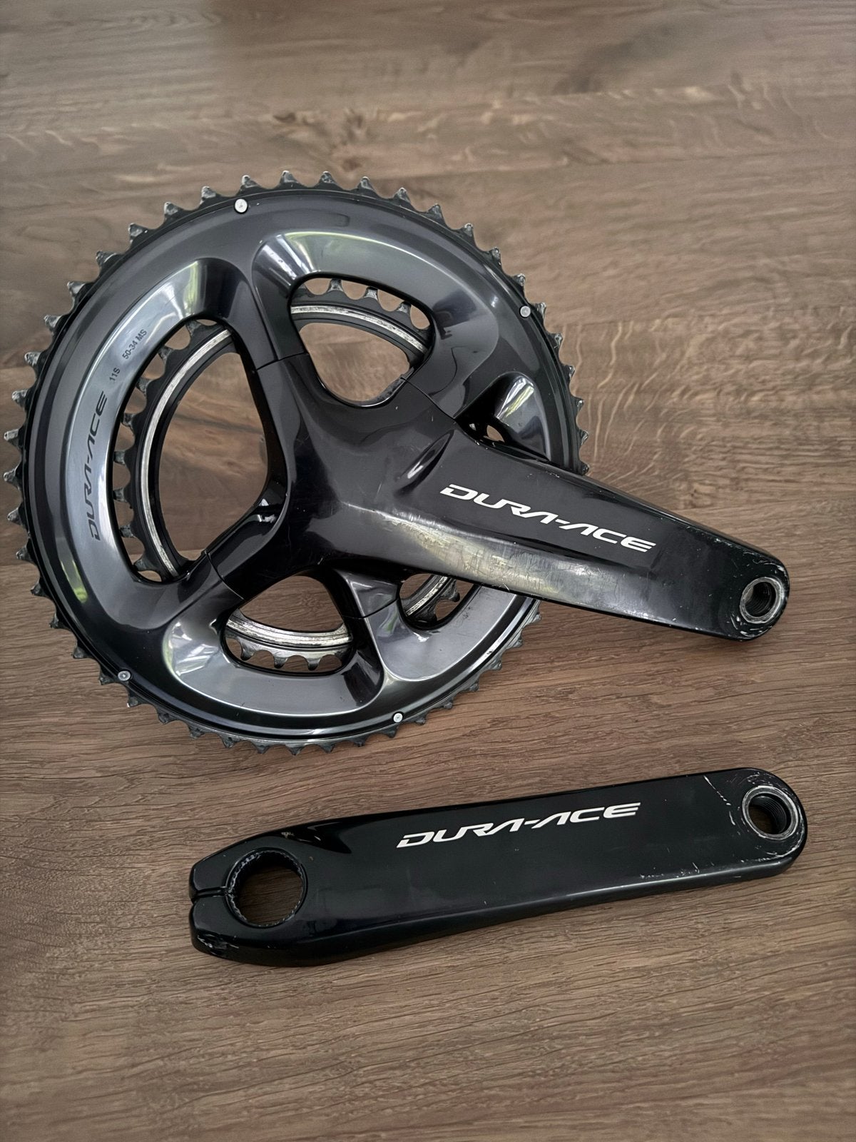 Shimano Dura-Ace FC-R9100 Crankstel 175mm 50-34T, Gebruikt, Aluminium, Racefiets, Ophalen