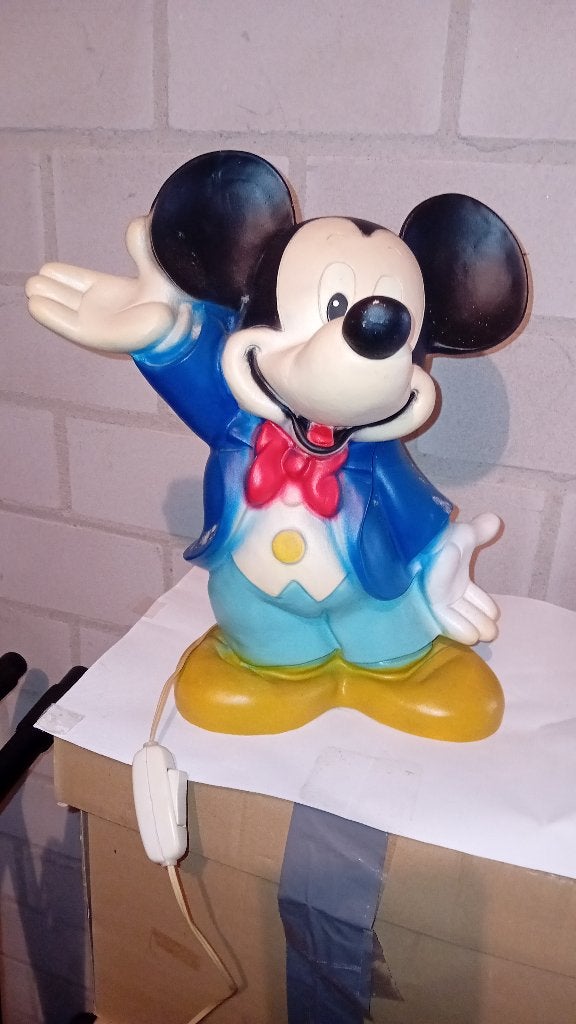 Mickey Design Nachtlamp, Ophalen of Verzenden, Mickey Mouse, Gebruikt, Overige typen