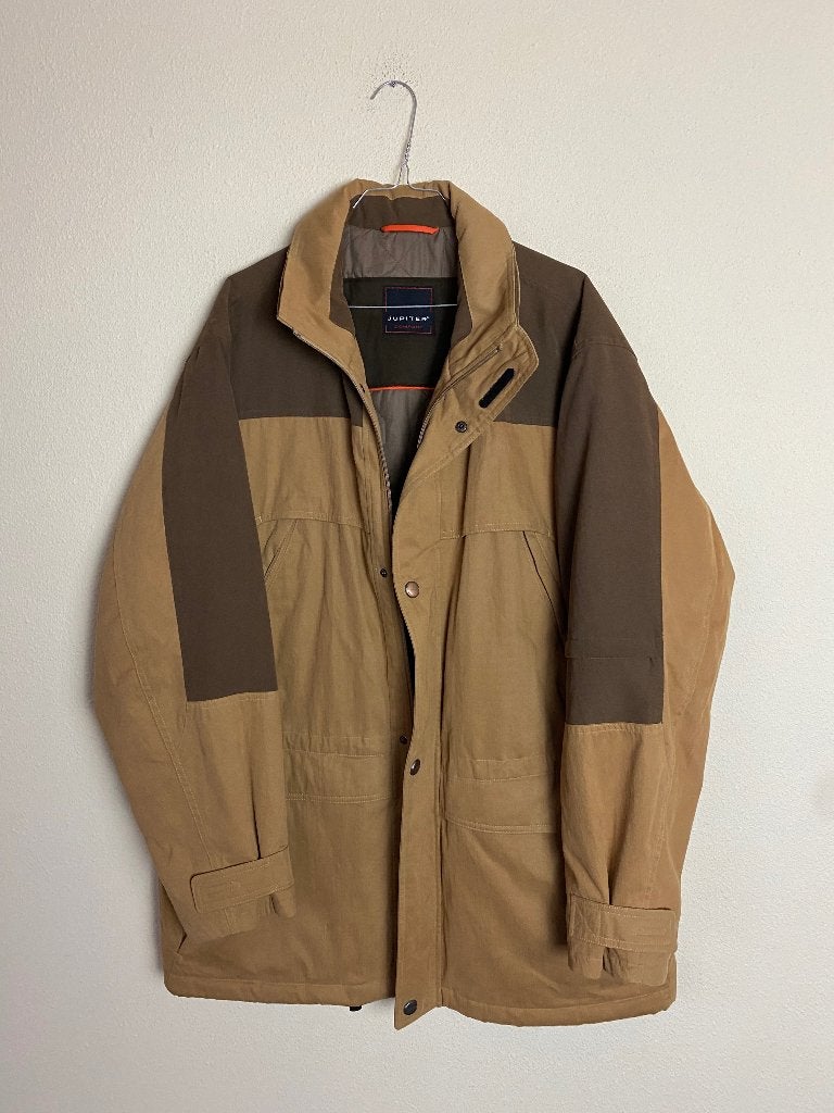 jas / jacket - Jupiter - 52 / L / Large VOOR FLESJE WIJN, Ophalen, Gedragen, Maat 52/54 (L), Bruin