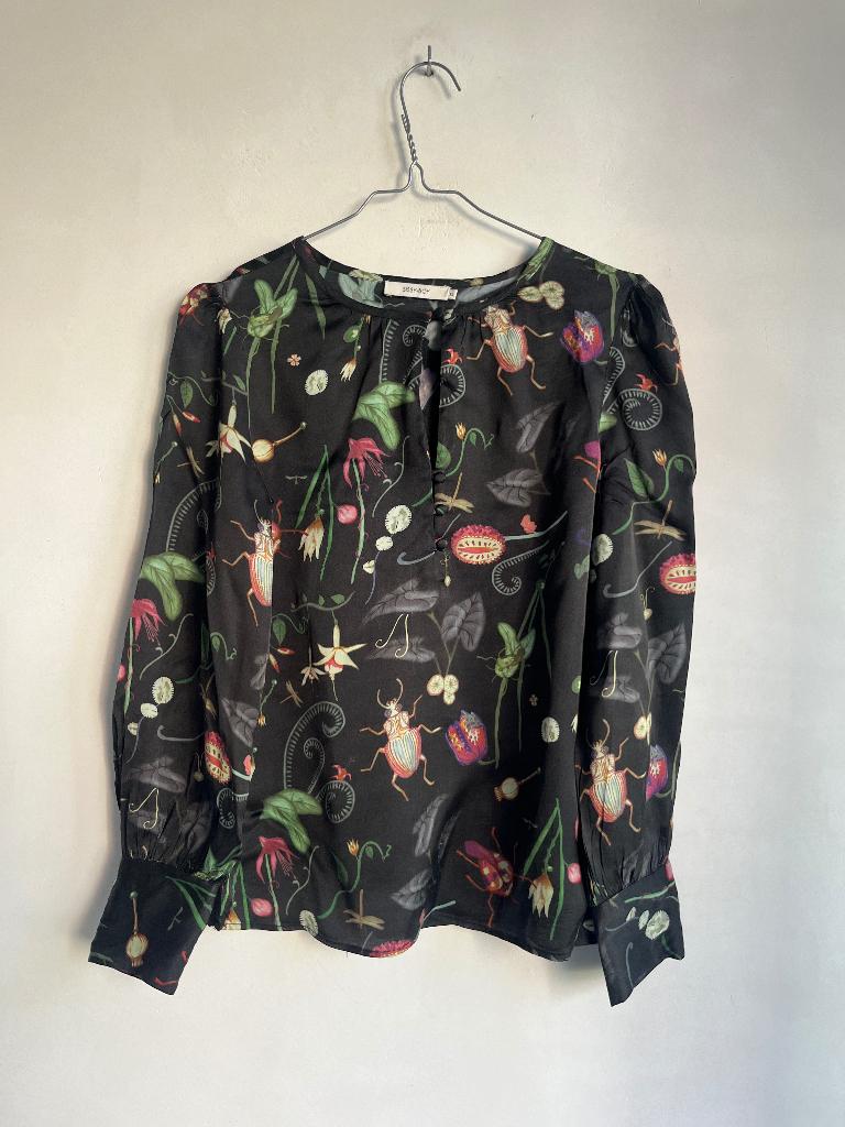 sissy boy top maat XS zwart print, Verzenden, Zwart, Sissy-Boy, Zo goed als nieuw
