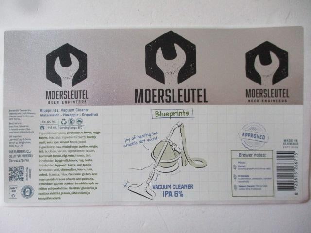 bieretiket Nederland 10-5 (7Q) moersleutel, Verzamelen, Biermerken, Ophalen of Verzenden, Nieuw, Overige typen, Overige merken