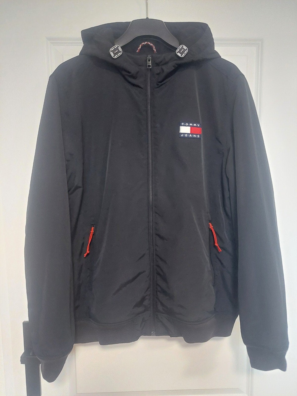 Tommy Hilfiger Jeans winterjas met capuchon - Maat XL, Zwart, Tommy Hilfiger, Maat 56/58 (XL), Ophalen of Verzenden
