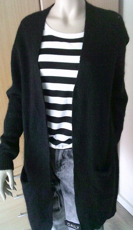 Sissy Boy zwart lang vest maat XL, Verzenden, Zwart, Maat 46/48 (XL) of groter, Sissy-Boy