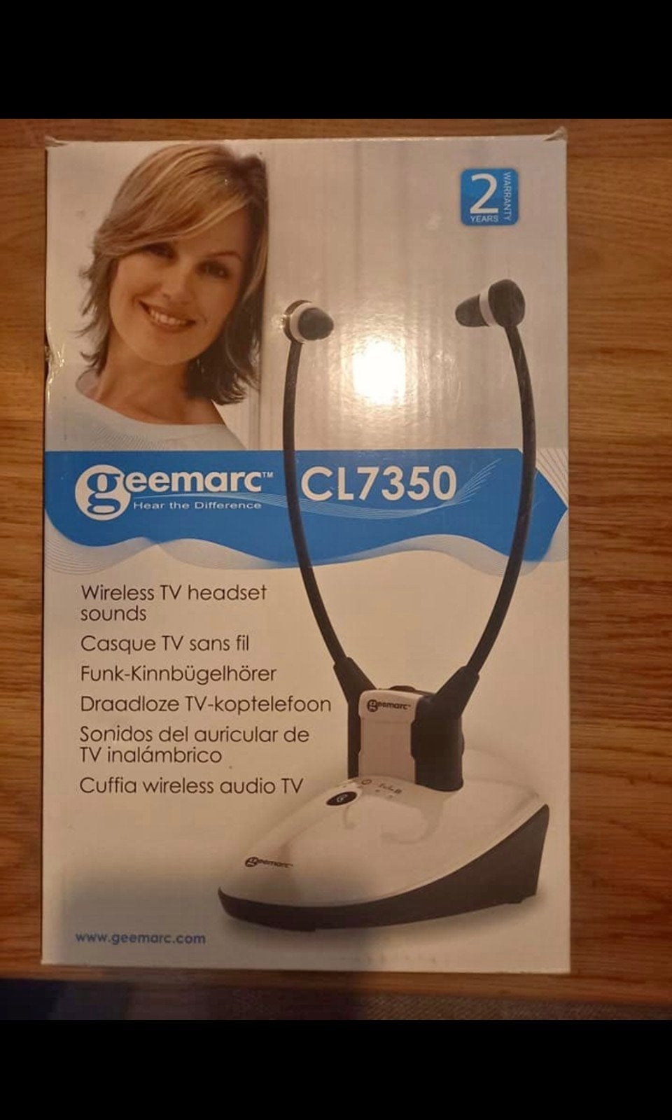 Geemarc draadloze optische tv-hoofdtelefoon nieuw, Ophalen of Verzenden, Nieuw, Overige merken