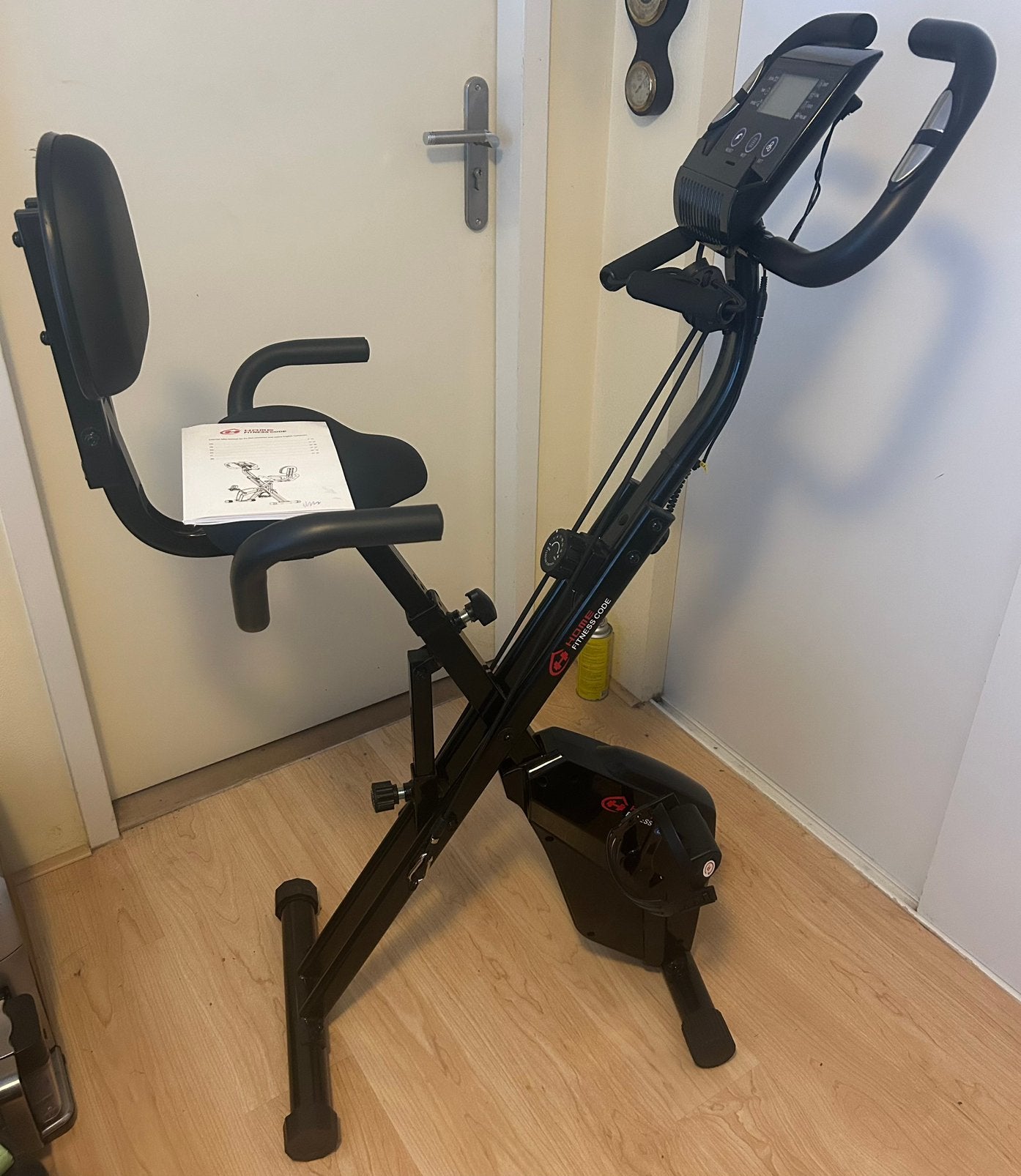 Fitnesscode Hometrainer - Opvouwbaar en Compact, Sport en Fitness, Ophalen, Zo goed als nieuw, Metaal, Benen
